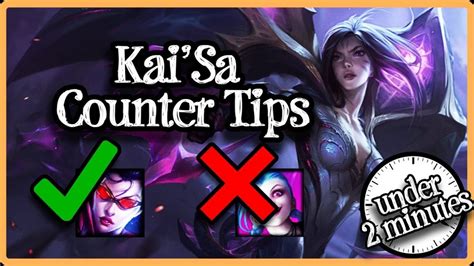 This means that Miss Fortune is more likely to win the game against Kai&39;Sa than on average. . Kaisa counters
